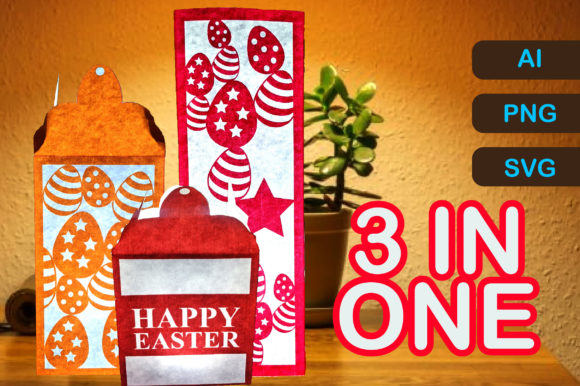 3 in One Easter Lantern Cricut 3D SVG Shapes Review