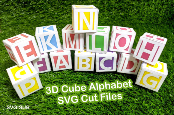 3D Cube Alphabet 3D SVG Shapes Review
