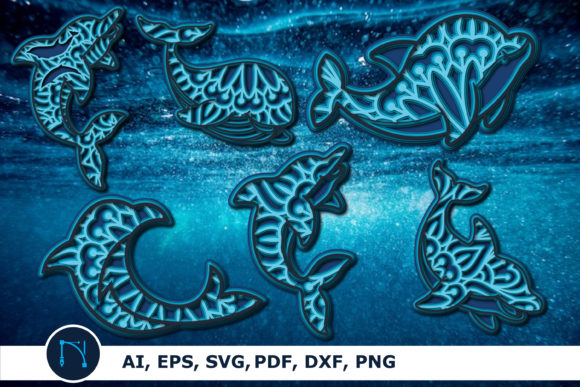 3D Mandala Dolphin 3D SVG Shapes Review