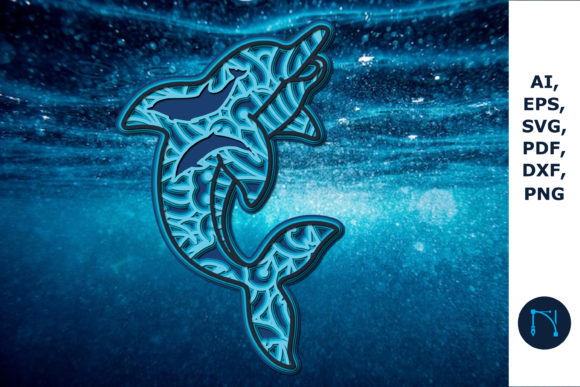 3D Mandala Sea Dolphin 3D SVG Shapes Review