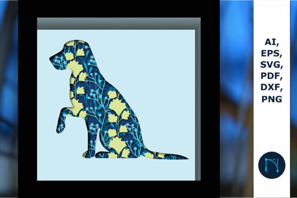 3D SVG Review: Multilayer Dog Shadow Box