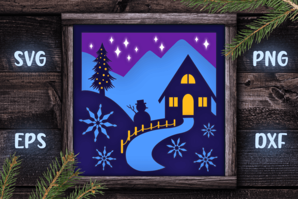 3D SVG Shadow Boxes: Christmas Scene Review
