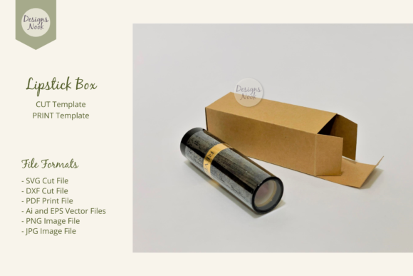 3D SVG Shapes: Lipstick Box Template Review