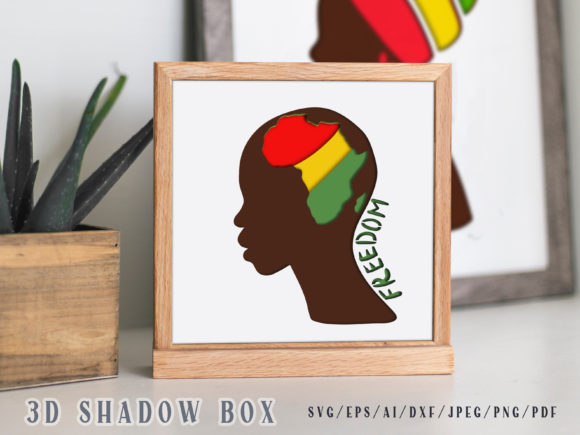 Black African Man 3D Shadow Box SVG Review