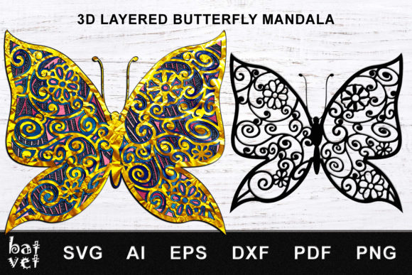 Butterfly Mandala 3D SVG for Shadow Boxes Review
