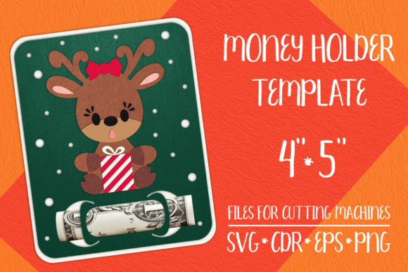 Christmas Deer Card Money Holder 3D SVG Review
