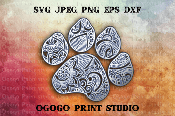 Dog Paw SVG: 3D Layered Mandala Shapes Review