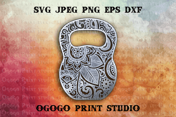 Kettlebell SVG: 3D Layered Mandala Review