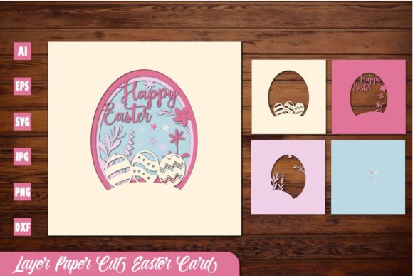 Layer Paper Cut Easter Card 3D SVG Review