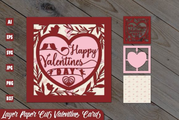 Layer Paper Cut Valentine Card 3: 3D SVG Shadow Box Review