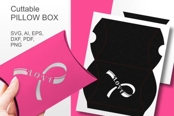 LOVE Cancer Awareness 3D SVG Gift Boxes
