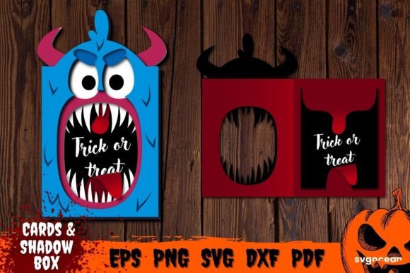 Vampire Pop Up Card Template: 3D SVG for Shadow Boxes